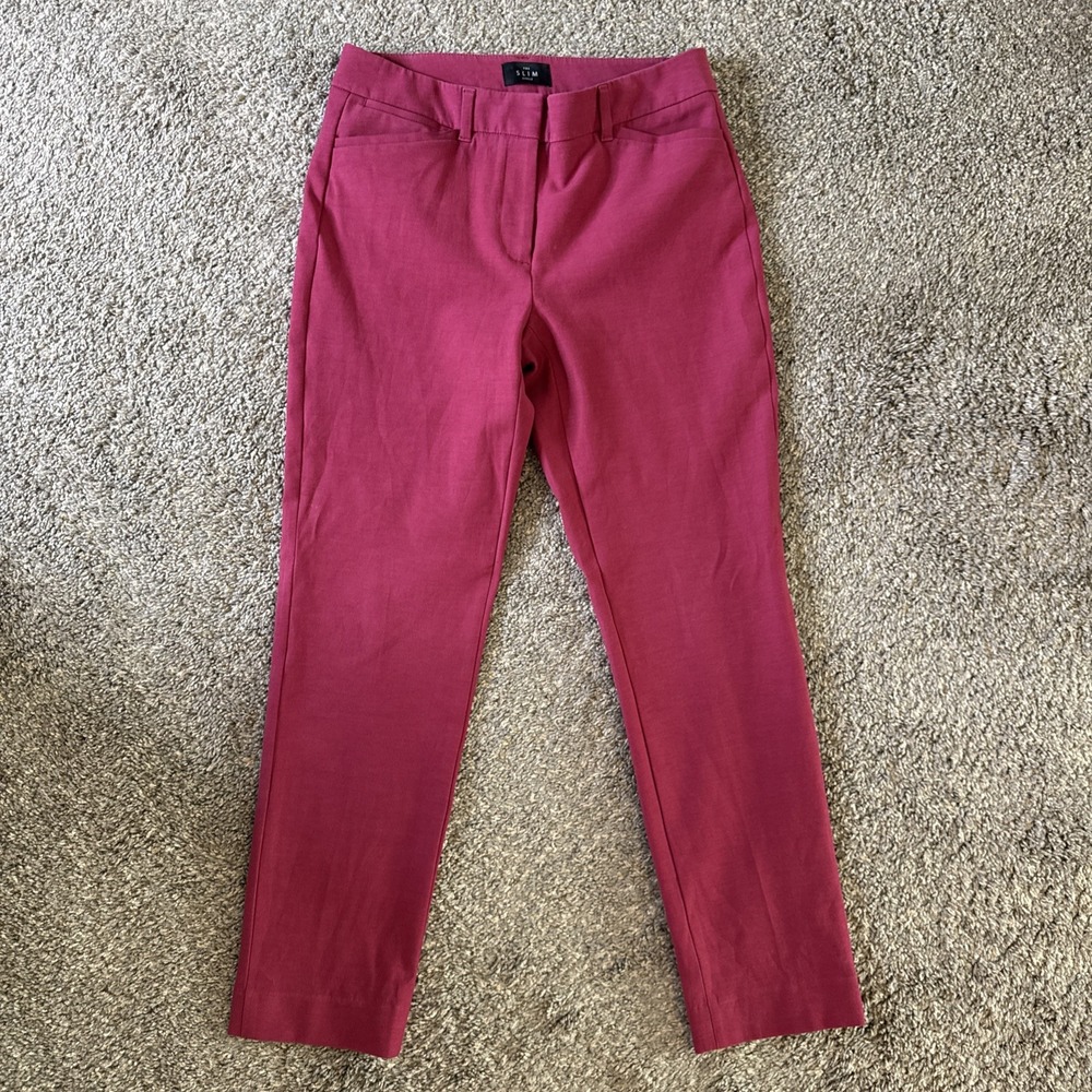 White House Black Market The Slim Ankle Pants Pink Size 2